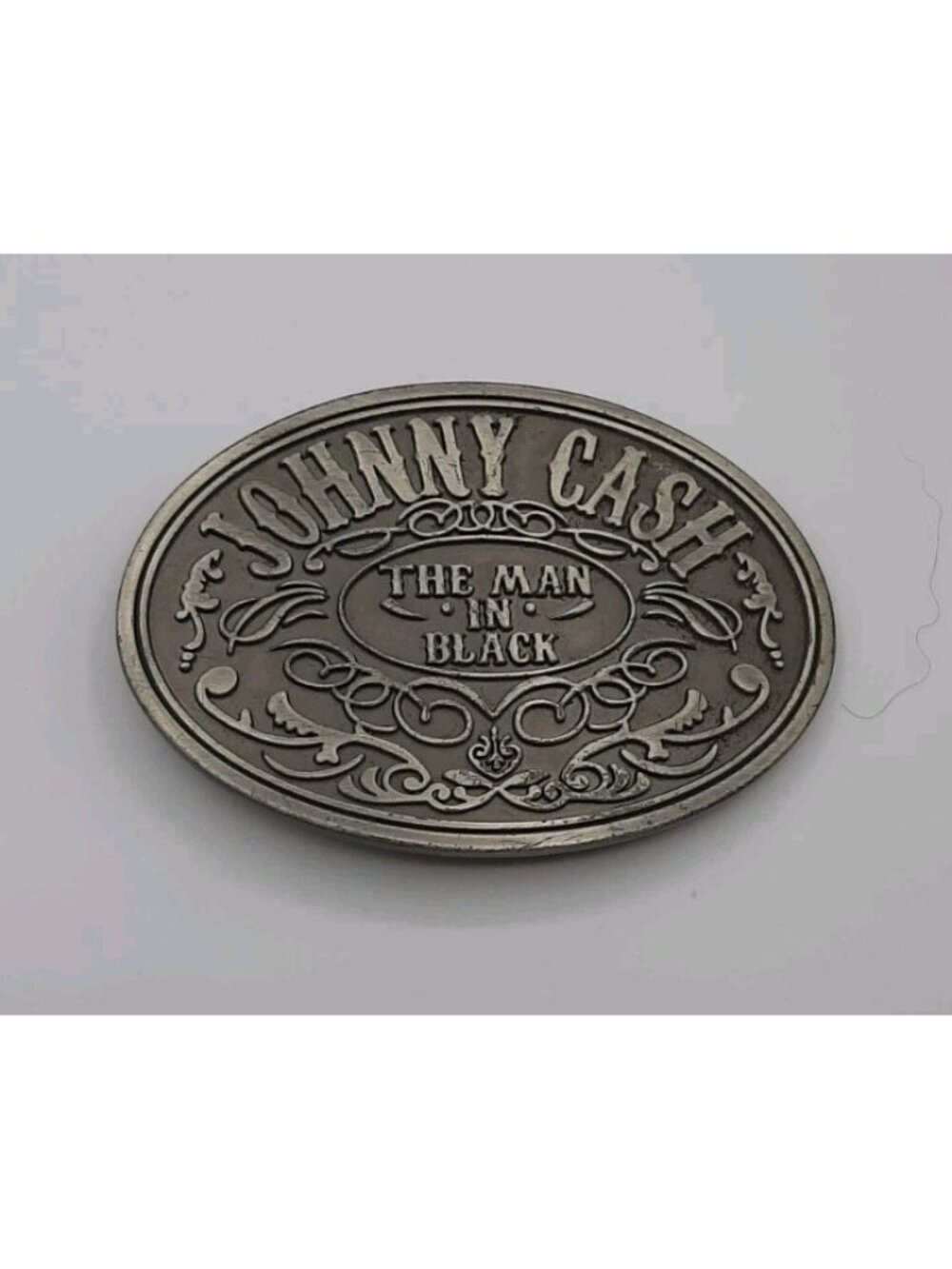 Rare Vintage 2006 Johnny Cash THE MAN IN BLACK Belt Buckle Music Man
